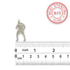 Боксьор – Мъжки спортен медальон за бойци, боксьори и MMA атлети от сребро 925 – Ръчно изработено бижу талисман за бойни изкуства – SSJ