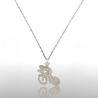 Колоездач – Велосипедист – Пистов състезател – Мъжки спортен медальон от сребро 925 – Ръчно изработено бижу за шосейно и пистово колоездене – SSJ